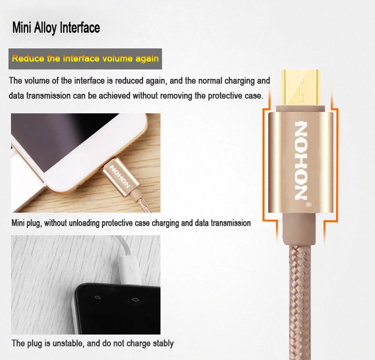 NOHON 3 м 2 м 1 м Micro USB кабель Быстрая зарядка Mirco USB кабели для samsung Xiaomi Android провод для зарядки мобильного телефона шнур для передачи данных