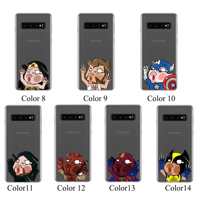 Силиконовый чехол для телефона Samsung Galaxy S10 S9 S8 S7 S6 Plus Lite edge мягкий задней панели с