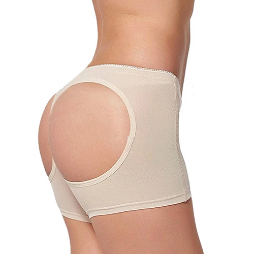 Женщин Butt Lifter Enhancer Пластика Управления Мальчик Шорты Профилировщик Тела Бесшовные Трусики Корректирующее Белье Бедра Лифт Нижнее Белье - Цвет: Beige