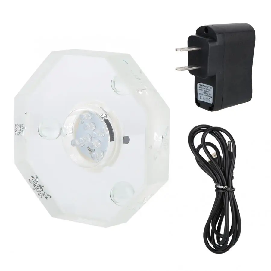 Свадебный мини 3D Хрустальный светодиодный светильник база Будда Дисплей