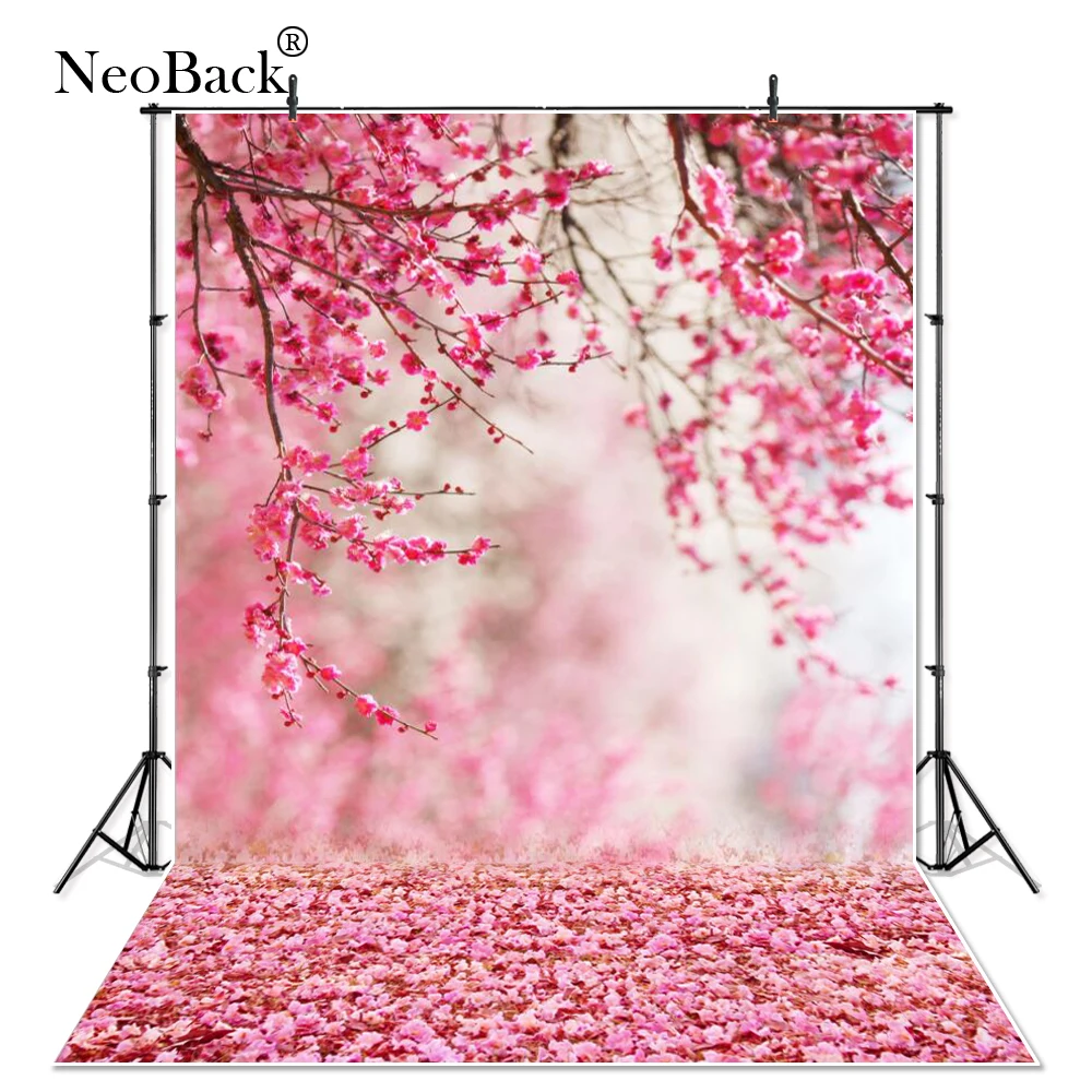 NeoBack 6x9 футов виниловый розовый Персиковый Цветок вид новорожденный детский