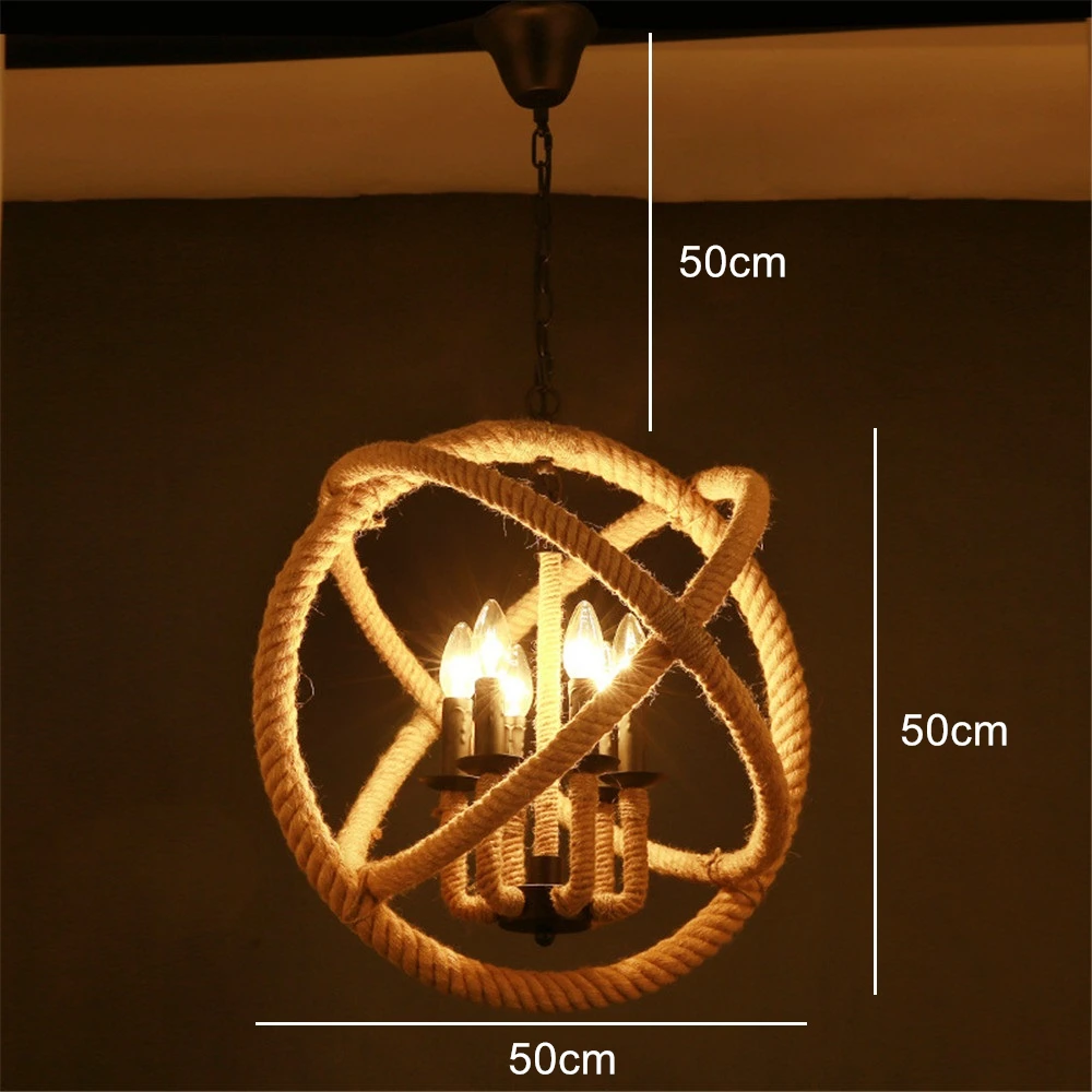 Винтажный подвесной светильник для бара кованое железо промышленное освещение