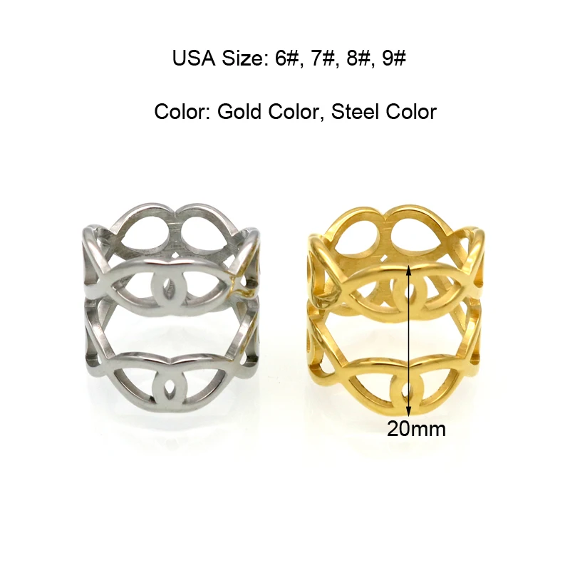 Кольцо из нержавеющей стали с 8 буквами для мужчин и женщин|Кольца| |