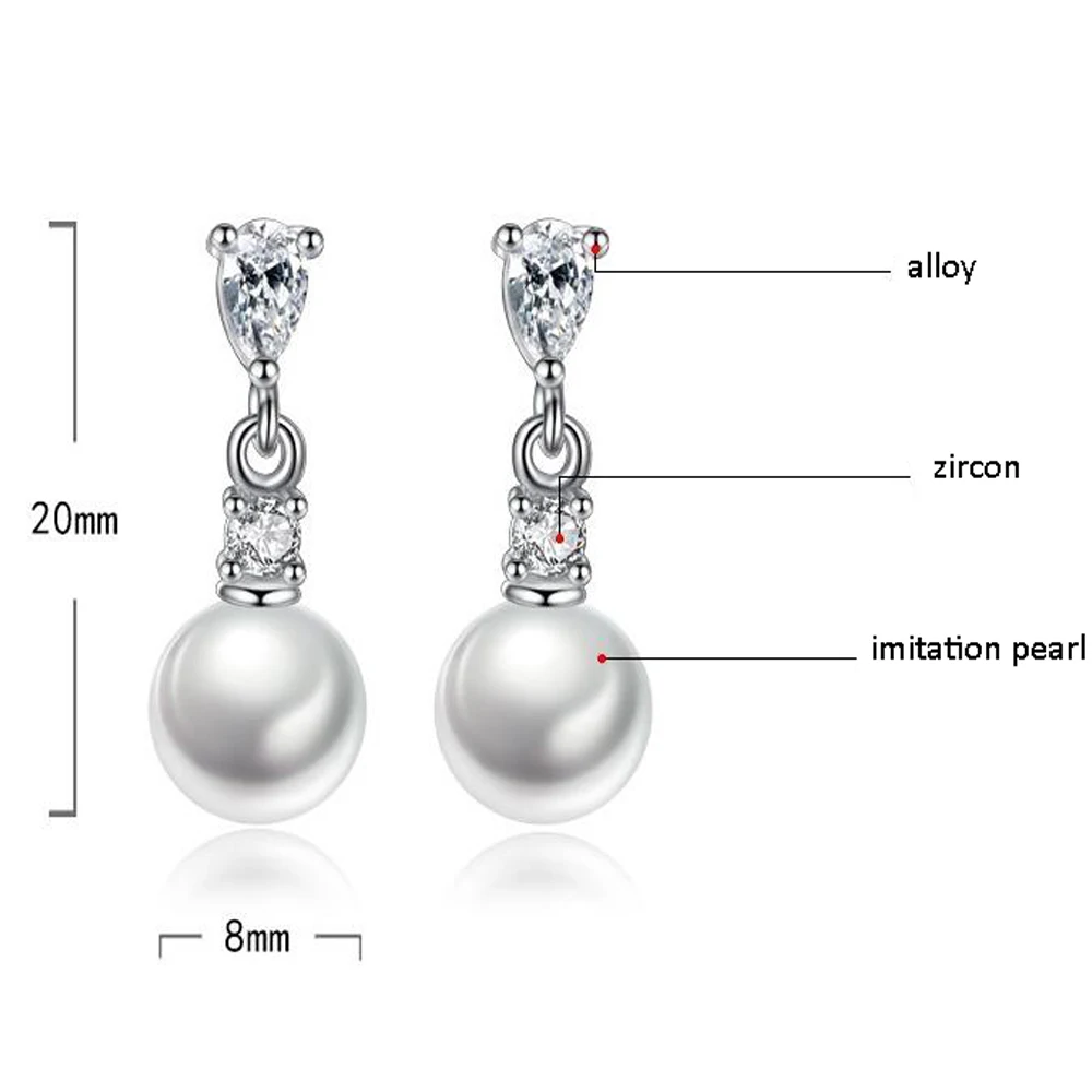 Новая мода пресноводный жемчуг серьги для Для женщин Свадебные украшения