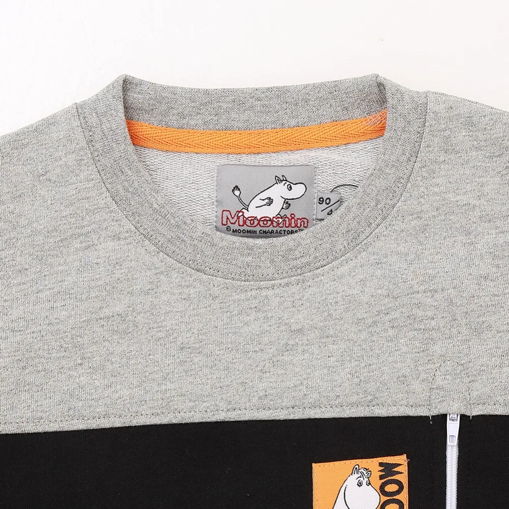 Moomin/Коллекция года, толстовка для мальчиков с героями мультфильмов серая толстовка с длинными рукавами и круглым вырезом для мальчиков, 65% хлопок, толстовки для мальчиков