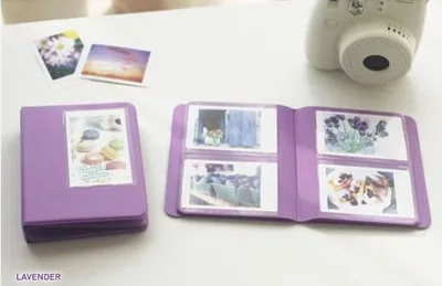 64 кармана мини фотоальбом для Instant Polaroid чехол для фото для Fujifilm Instax Mini Фильм instax Mini Polaroid Альбом - Цвет: purple