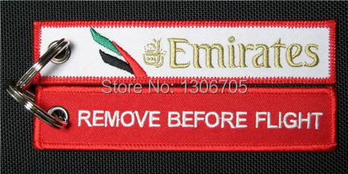 Брелок с биркой для сумки Airline Emirates