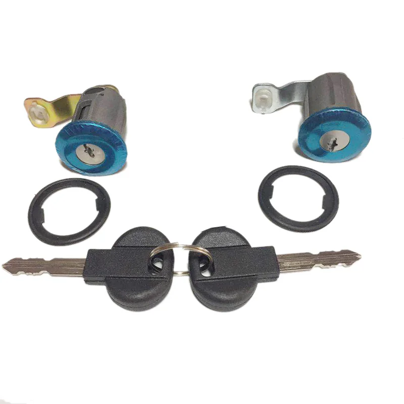 2 lock 9170G3 252522 левый и правый цилиндр дверного замка с 2 Ключи для CITROEN BERLINGO XSARA PICASSO PEUGEOT партнер - Цвет: 2 lock