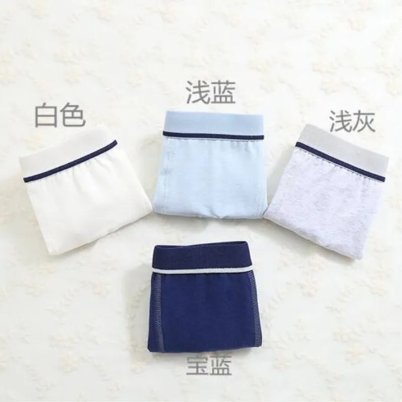 Трусы боксеры для мальчиков х/б однотонные на Возраст 3 10 лет 8 шт./лот|boys underwear|kids