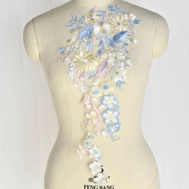 Роскошная кружевная аппликация для свадебного платья 2 шт./компл.|Заплатки| |