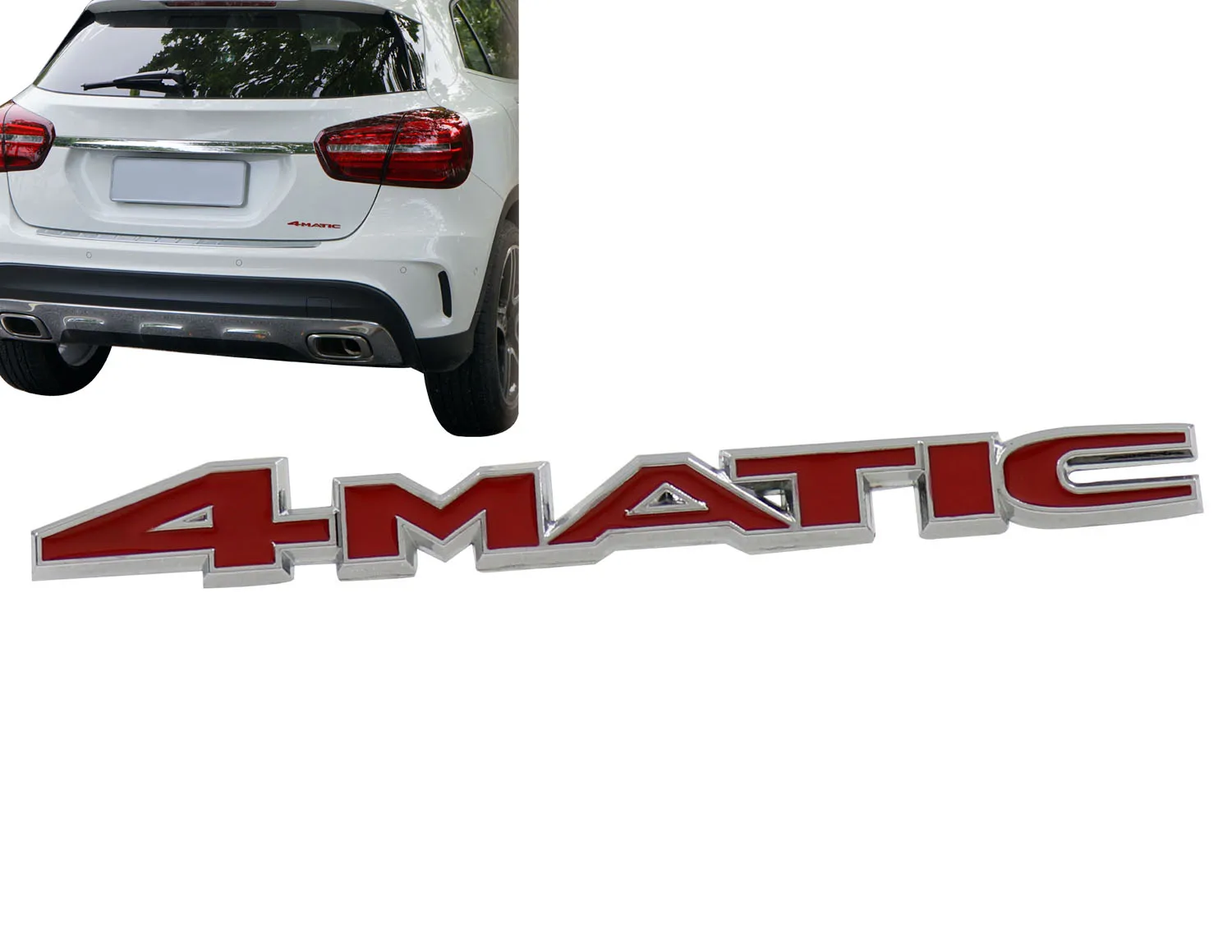 Хромированная красная 4matic для двигателя V8 Спортивная эмблема наклейка значок |