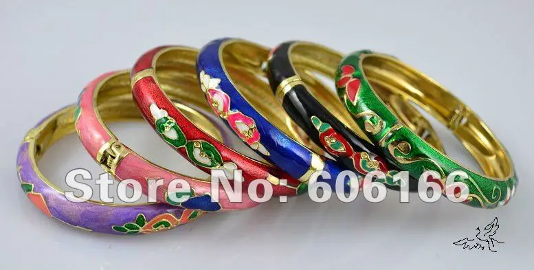 Женские браслеты манжеты из металлического сплава 4 шт. 10 мм традиционный