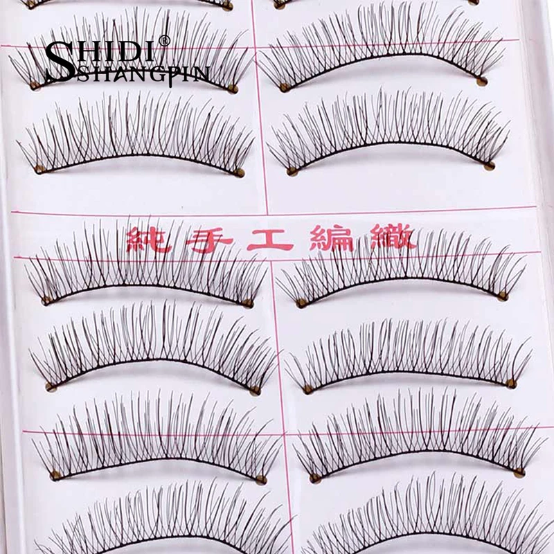 

10 Pairs Natural False Eyelashes Makeup Eye Lashes Halloween Natural Lash Extension Eyelash Soft Faux Maquiagem Cilios Make Up