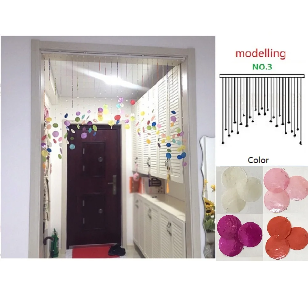 Готовые занавески 20 шт./лот цветные прозрачные Занавески Из Бисера для дверей