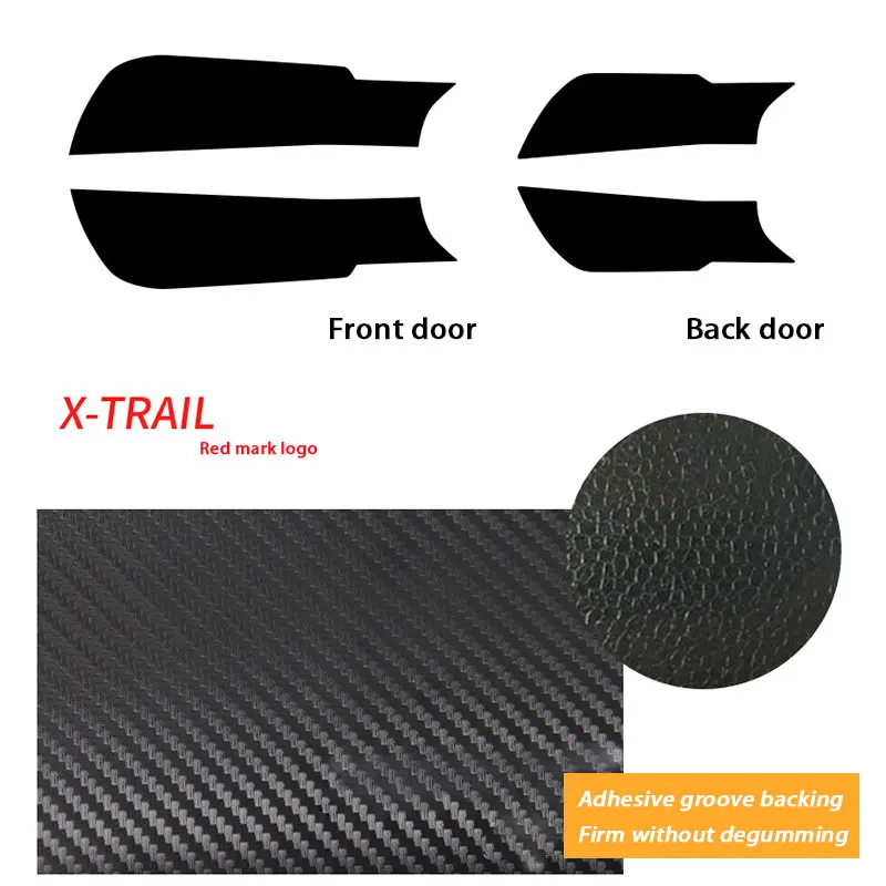 For X-trail 2014-18 Mcrea 4 шт. Авто Стайлинг 3D двери антиударная площадка коврик наклейки для Nissan X-trail Qashqai J11- аксессуары - Название цвета: For X-trail 2014-18