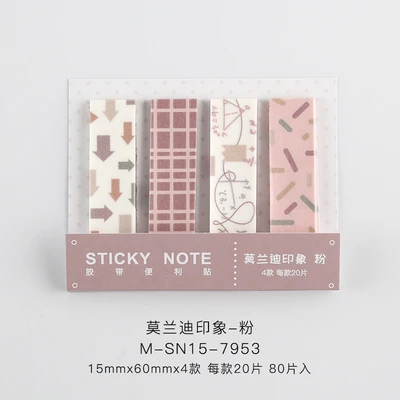 Милый цветок стекло Геометрическая рамка N Times Sticky Notes Escolar Papelaria наклейка-закладка для школьных принадлежностей - Color: 02