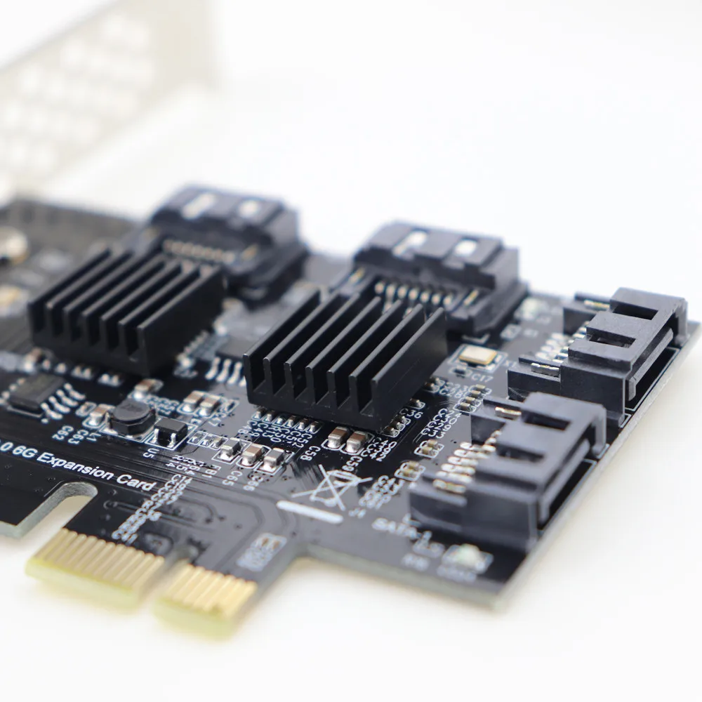 PCI Express SATA 3,0 контроллер карты PCIe 2,0x1 до 4 портов SATA III 6 ГБ/сек. внутренний адаптер конвертер с низкопрофильным кронштейном