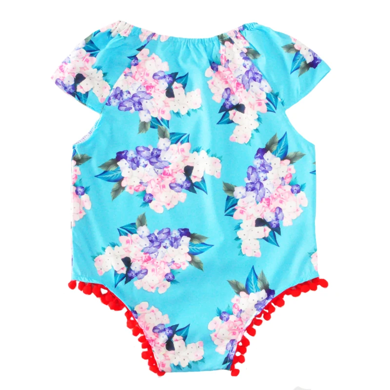 Комбинезон для девочек с цветочным принтом 2017 летний детский комбинезон без