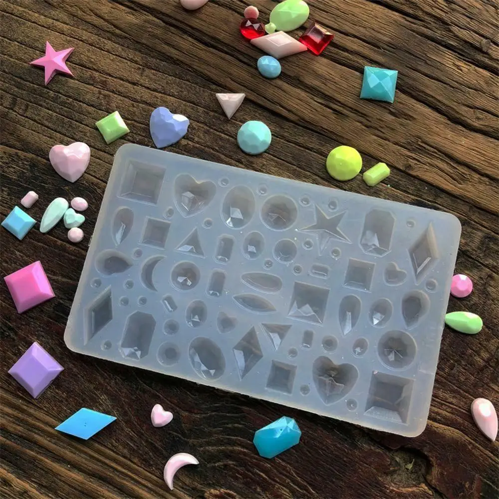DIY Ручная прессформа кристальная эпоксидная силиконовая форма Любовь Геометрия