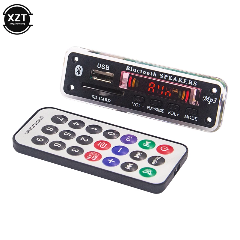 Беспроводной Bluetooth 5 0 mp3 декодер APE WMA USB SD AUX FM 12V музыкальный плеер с памятью