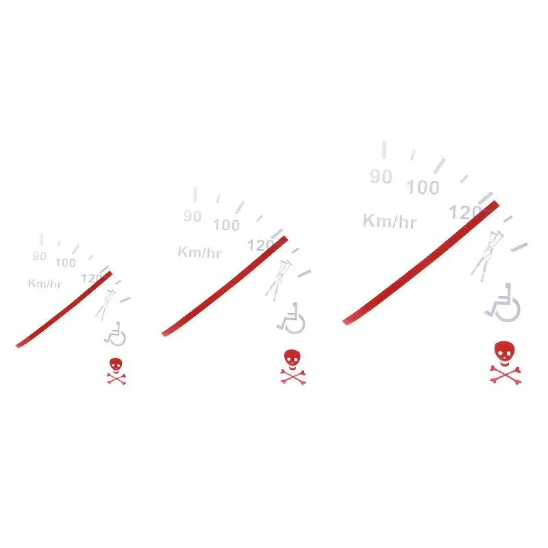 Новинка 1 шт. предупреждающий о скорости Забавный Спидометр Автомобильная