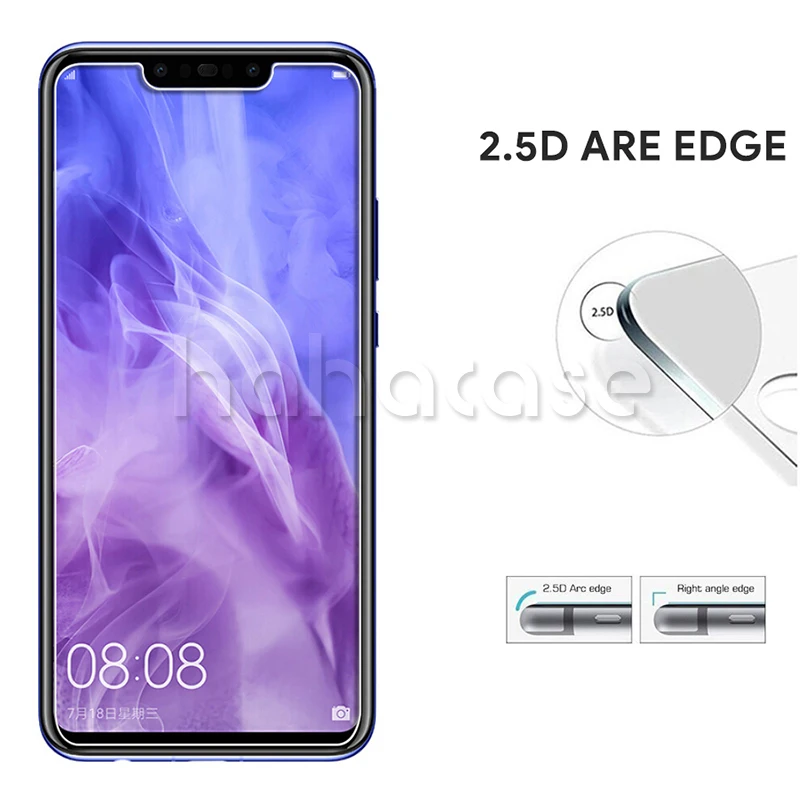 2.5D защитное закаленное стекло для huawei Nova 4 5 5i HOLLY + Y6 Y5 Pro Prime 2019 Magic 2 Защитная пленка