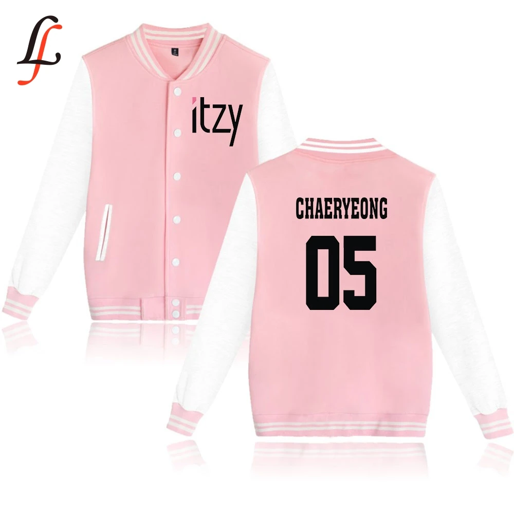 Itzy name/толстовки с капюшоном в стиле Харадзюку для женщин и мужчин, зимняя бейсбольная куртка кэжуал Modis Kpop, одежда больших размеров XXXXL k-pop