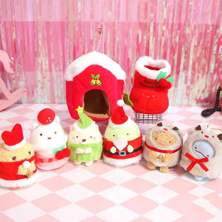 Японский оригинал 8 шт. Sumikko Gurashi милый медведь пингвин кошка рождественские носки