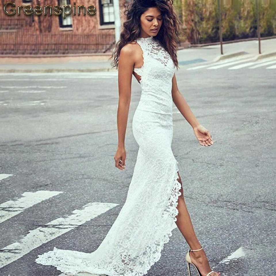 Винтажное кружевное свадебное платье русалки 2019 Vestidos de novia с открытой спиной