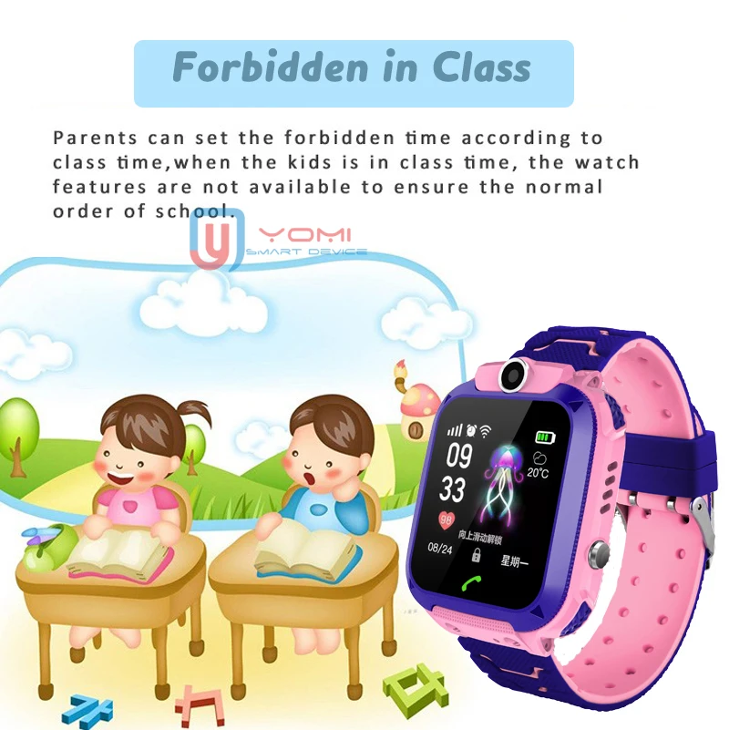 Детские часы Smartwatch Android GPRS трекер SOS Вызов удаленный монитор камера умные носимый