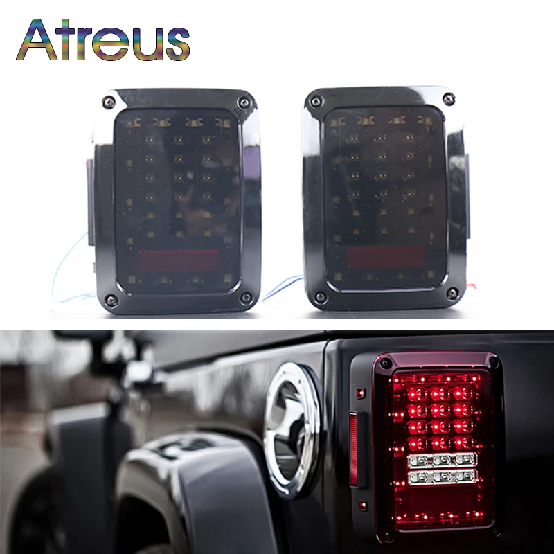 Atreus для Jeep Wrangler Аксессуары 1 пара Автомобильный светодиодный задний фонарь