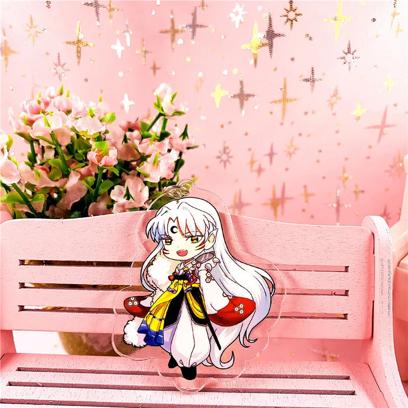 Аниме Inuyasha Sesshoumaru акриловая фигурка брелок украшение Коллекционная модель