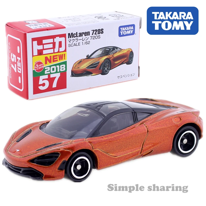 Takara Tomy Tomica No.57 McLaren 720S пузырь спортивный автомобиль 1:62 литья под давлением модель