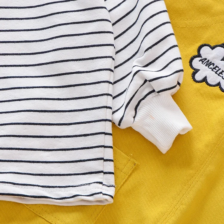 Girls Clothing Sets New Autumn Spring Active Clothes Children Cartoon Rainbow Print Long Sleeve Shirts + Pants Suit 4Years | Детская