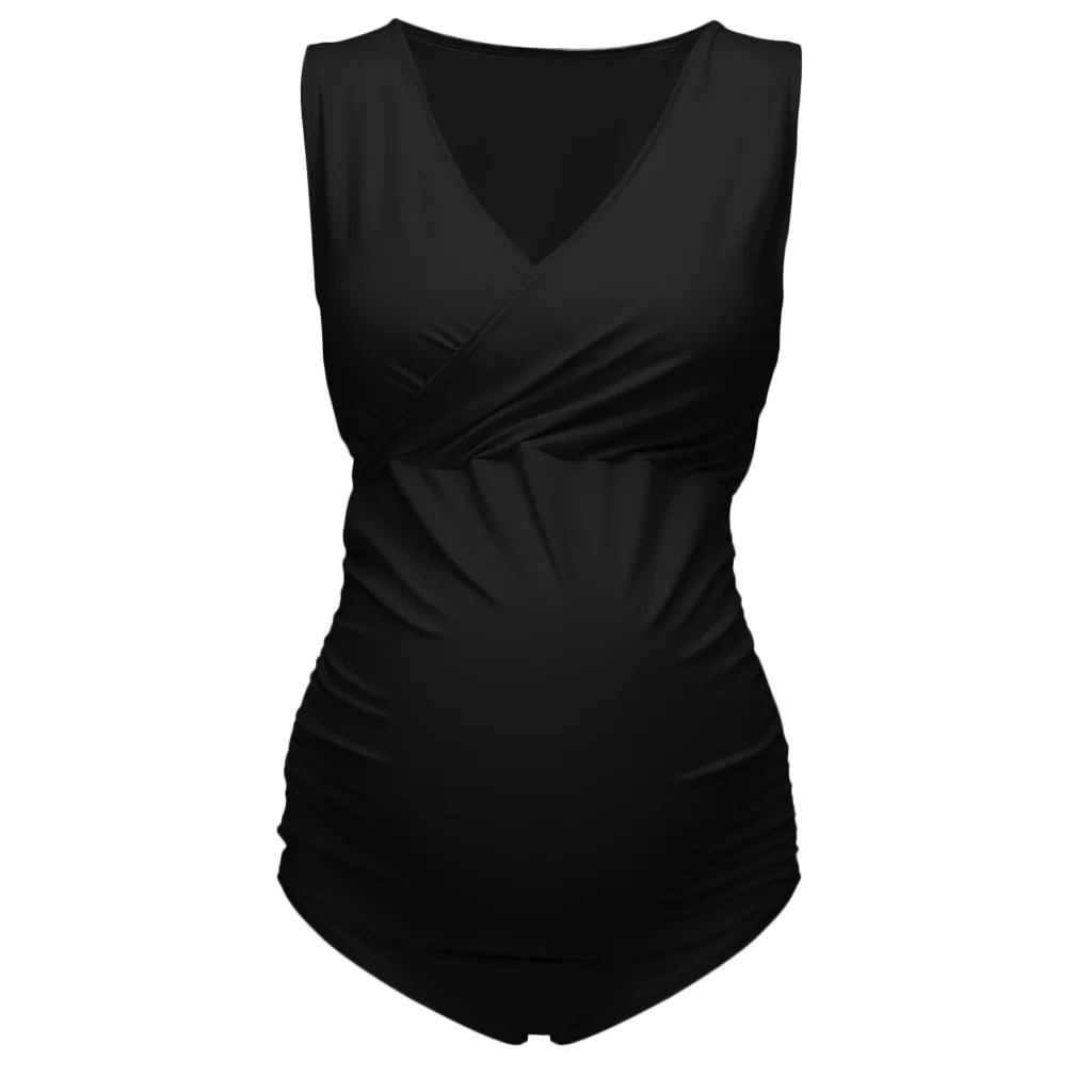 Купальник для беременных танкини размера плюс женский летний Цельный купальник