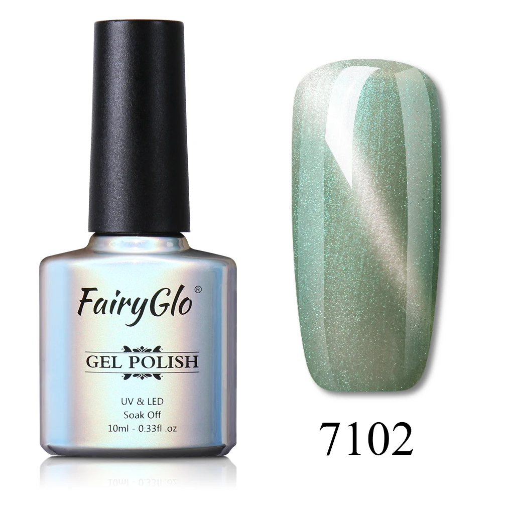BKMY7102 FairyGlo, 10 мл, гель для ногтей, замачиваемый, УФ, светодиодный, кошачий глаз, Гель-лак для ногтей, магнит, гибридный лак, лаковый гель для ногтей, тиснение, эмалированные чернила - Цвет: BKMY7102