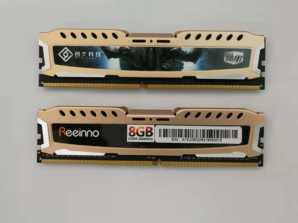 Reeinno оперативная память 8 ГБ DDR4 1,2 в 2666 МГц 288pin PC4-19200 CL = 19-19-19-43 пожизненная гарантия для настольных ноутбуков Intel и AMD