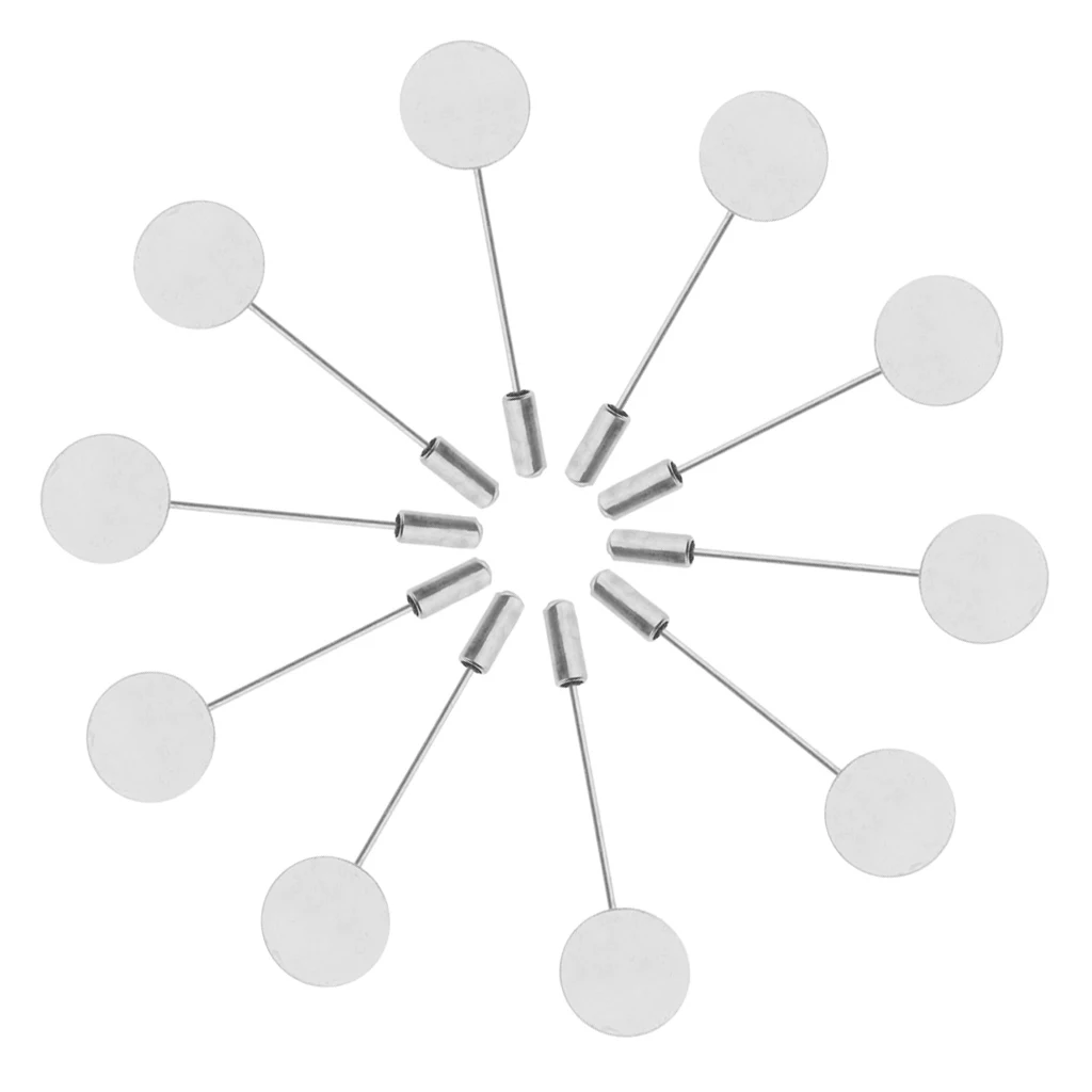 20 шт. медная пустая основа 1 5 см булавка для лацкана брошь шляпа фурнитура