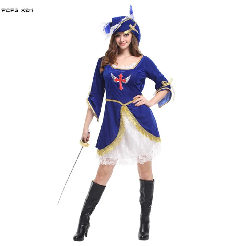 Женский костюм воина на Хэллоуин пирата рыцаря крестоносца косплей карнавал