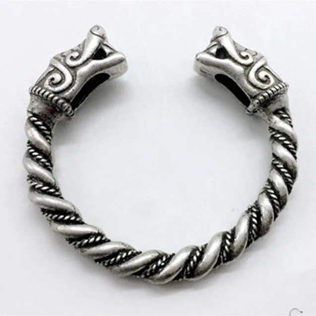 Прямая доставка Античная viking браслет Фенрир Pengan с волками норвежский викинг