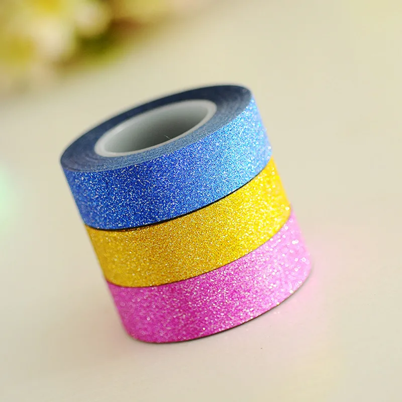 10 м DIY самоклеящаяся блестящая бумага Васи бумажная лента стикер Свадьба День