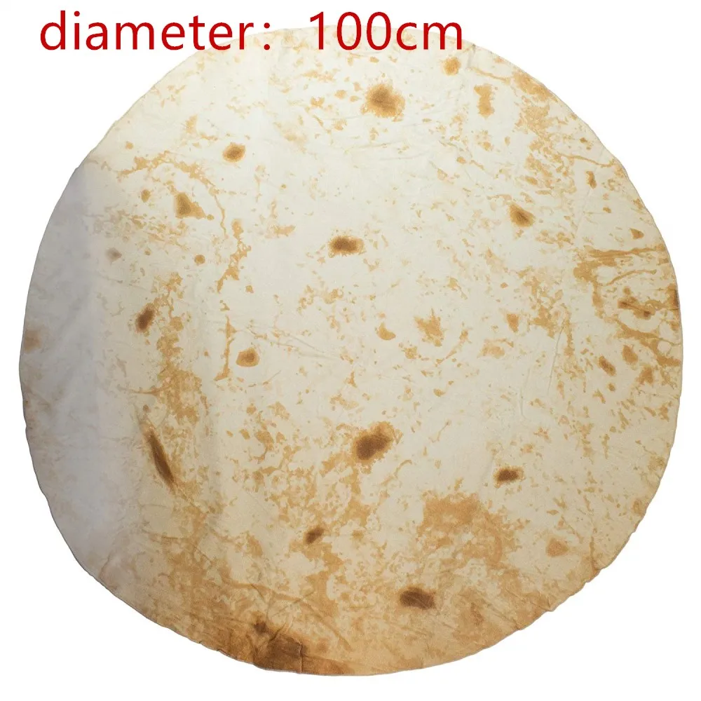 7code diameter 100cm Microfine одеяло для бурритов, летнее покрывало для кровати, флисовое теплое одеяло для дивана, мягкое одеяло для путешествий, фланелевый забавный плюшевый ковер - Цвет: 7code diameter 100cm
