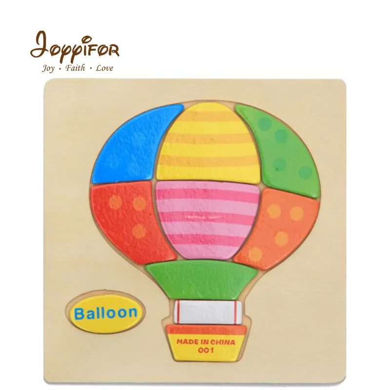 FGHGH 3D Деревянный пазл Мультяшные животные модель автомобиля лошади раннее