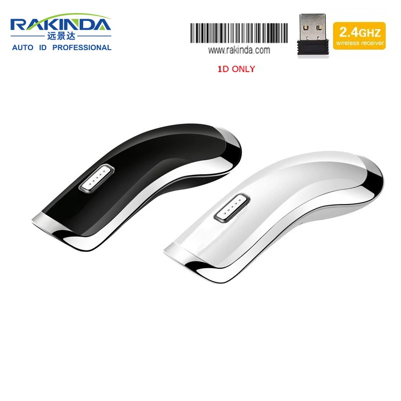 Портативный беспроводной сканер штрих-кодов rakind RD1 2,4G 1D с usb-кабелем для зарядки