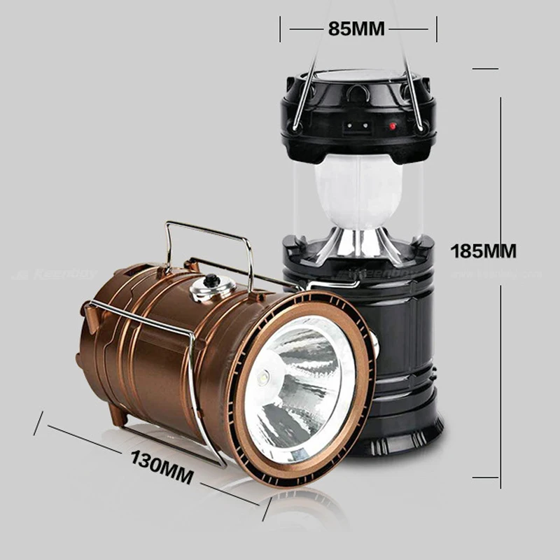 Светодиодный лампа солнечного света Фонарь USB & Солнечная перезаряжаемый