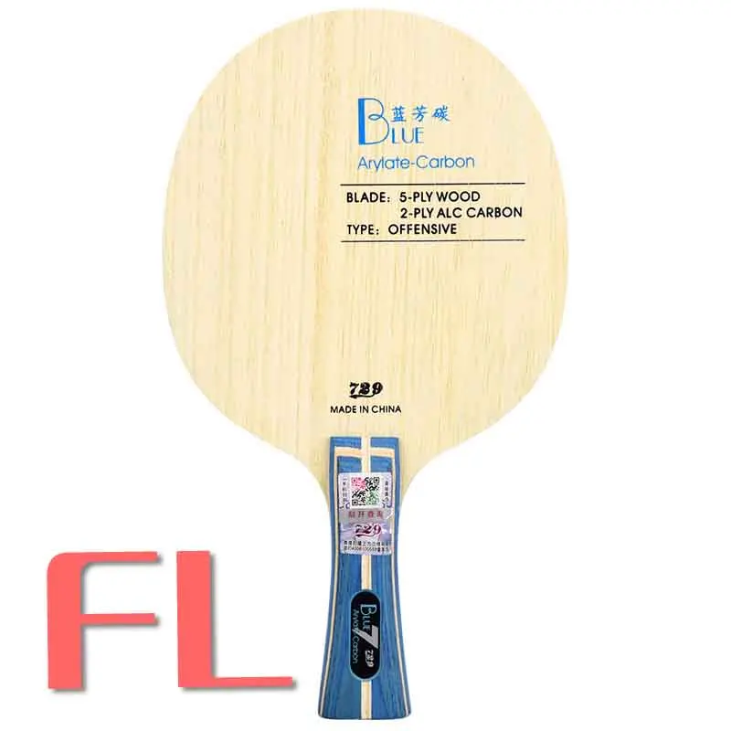 Blue Carbon FL Новая дружба 729 черный синий желтый ALC углеродное лезвие для настольного тенниса обидная ракетка для пинг понга - Цвет: Blue Carbon FL
