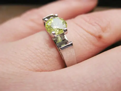 Moonso новая мода бесплатная доставка копия обручального кольца зеленого цвета