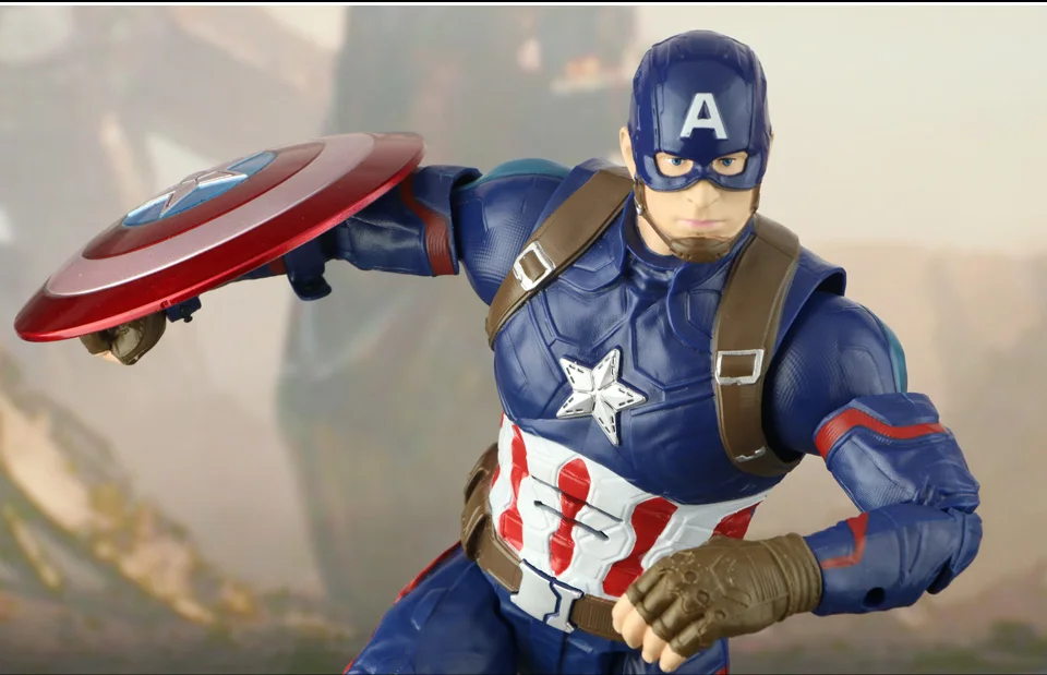 Marvel Подлинная авторизация Человек-паук Железный человек Капитан Америка игрушка модель деятельности кукла Avengers4