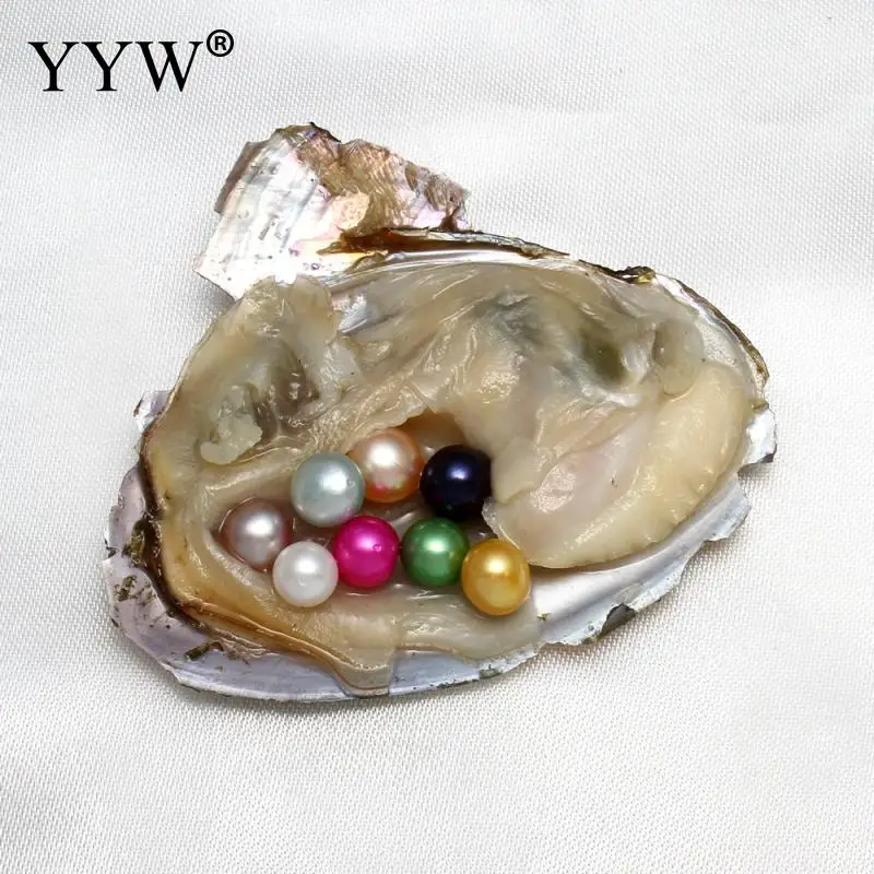 Очаровательные бусы AAA из натурального пресноводного жемчуга окрашенные для