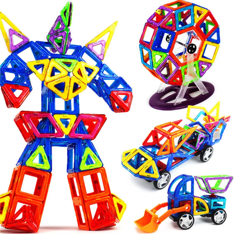 

300pcs Mini Magnetic Designer Construction Set Model & Building 3D DIY Bricks Blocks Educational Toys For Child kids baby gifts